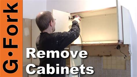 How To Remove Wall Cabinets How to Remove Kitchen Cabinets | HGTV - YouTube